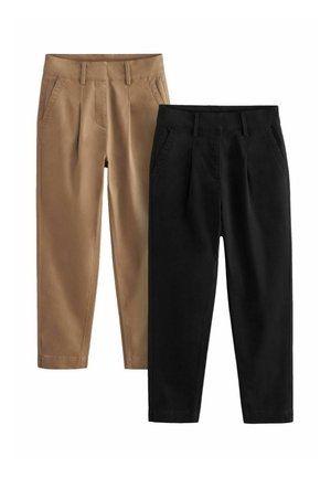 2 PACK - REGULAR FIT - Chino-püksid - black nude