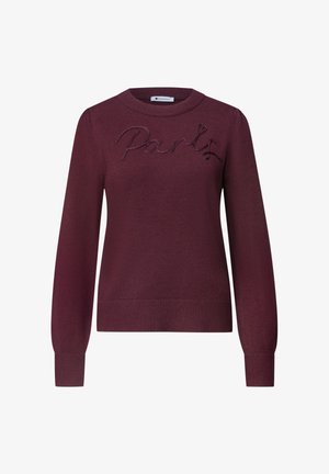 Street One, PULLOVER MIT EMBOIDERY WORDING - Jumper - rustic rouge