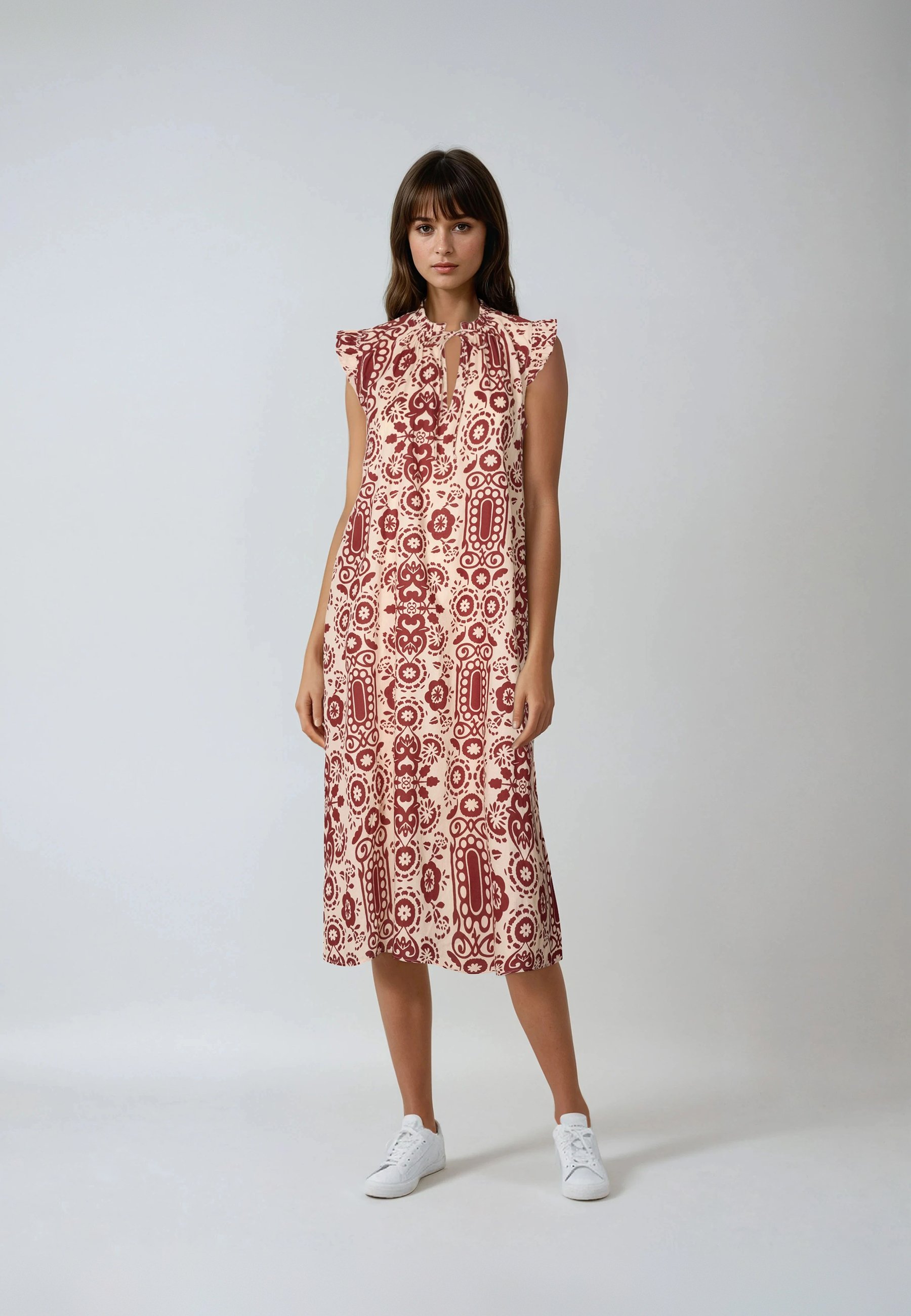 Noa Noa ANNIE - Day dress - print rose/brown/red - Zalando Noa Noa ANNIE - Day dress - print rose/brown/red - Zalando
