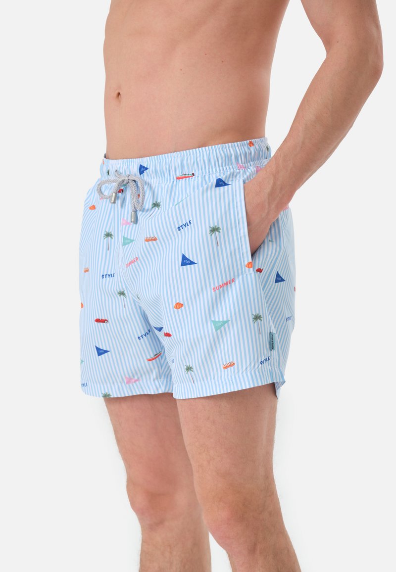 Herren Badehosen | JOHN FRANK ALL OVER PRINTED Badeshorts multicolor/blau - LR53977 Herren Badehosen | JOHN FRANK ALL OVER PRINTED Badeshorts multicolor/blau - LR53977