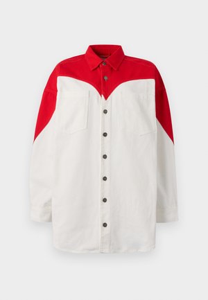 Fiorucci HEART SHIRT DRESS - Kreklkleita - red/white