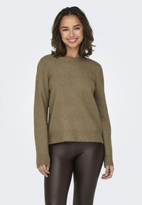 JDY JDYLAYLA ONECK - Πουλόβερ - malt ball melange