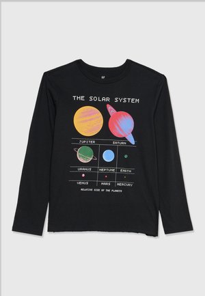 GAP, LOGO TEE - Блуза с дълги ръкави - black