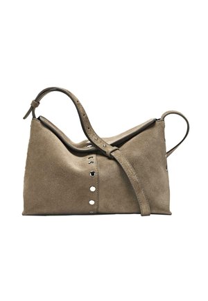 SPLIT WITH STUD DETAILS  - Cross body bag - mottled brown