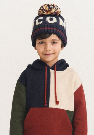 WITH POM POM - Bonnet - navy