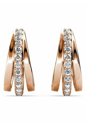 AURIELLE  - Oorbellen - couleur or rose / cristal