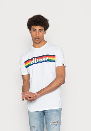 DREILO - T-shirt con stampa - white