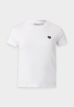 Carhartt WIP, SMALL HEART PATCH - Βασικό μπλουζάκι - white/black