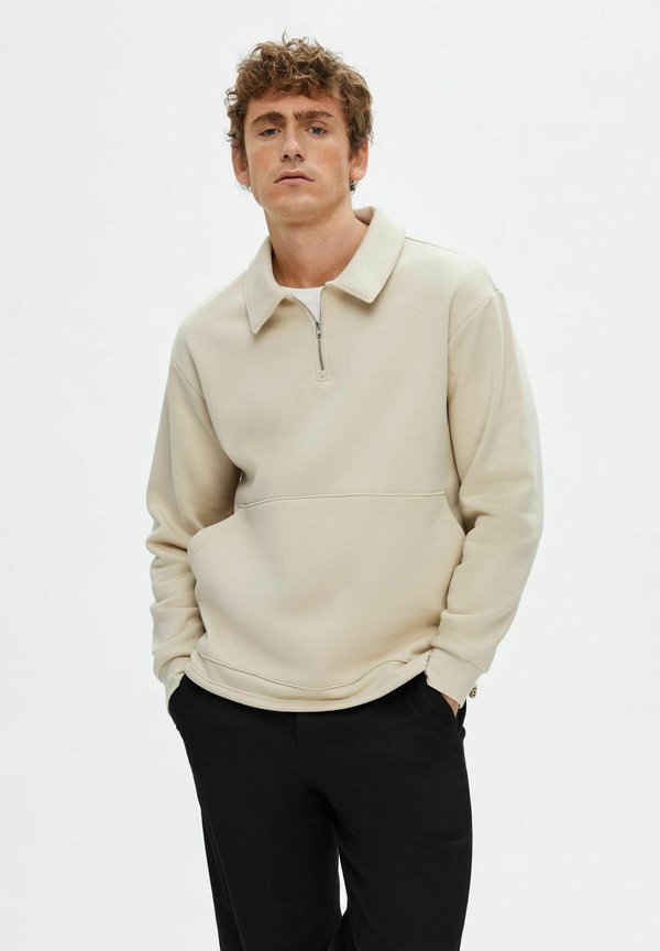 HALF-ZIP - Sweatshirt - oatmeal