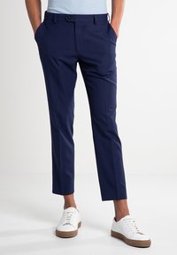 Next - SUIT TROUSERS SLIM FIT - Housut - dark blue Pienoiskuva 1