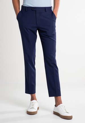 SUIT TROUSERS SLIM FIT - Tygbyxor - dark blue
