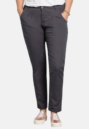 Sheego Trousers - dark grey