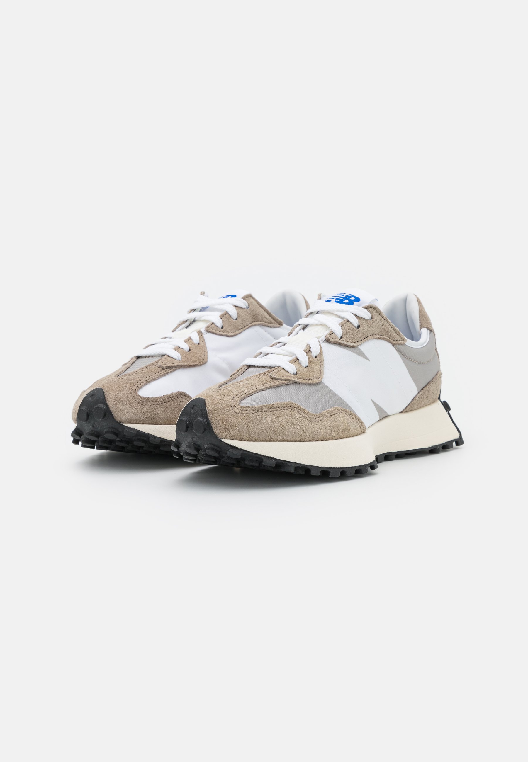 new balance 327 trainers in khaki and grey