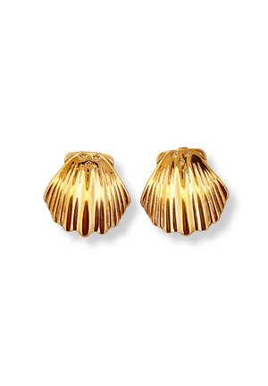 SCALLOP STUDS  - Oorbellen - gold coloured