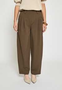 PEPPERCORN MAYA HW  - Auduma bikses - ermine brown melange