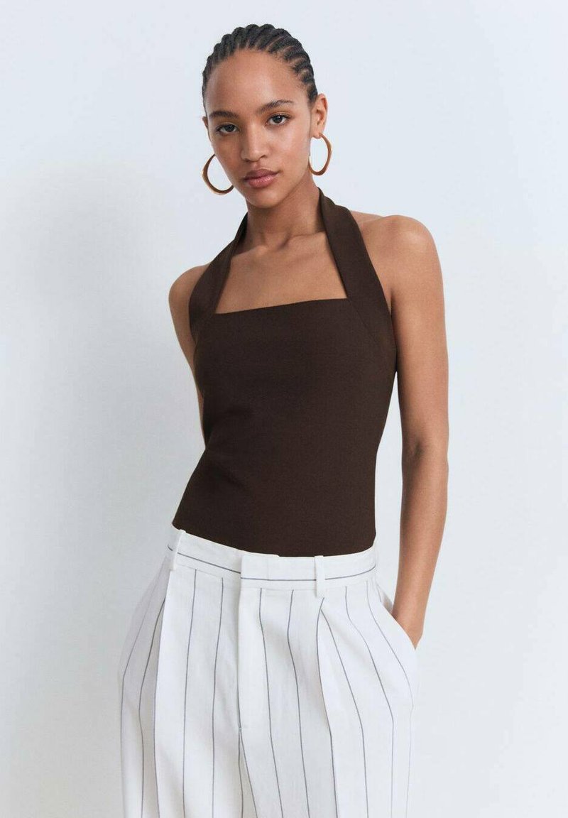Mango - HALTER NECKLINE - Débardeur - brown, Agrandir