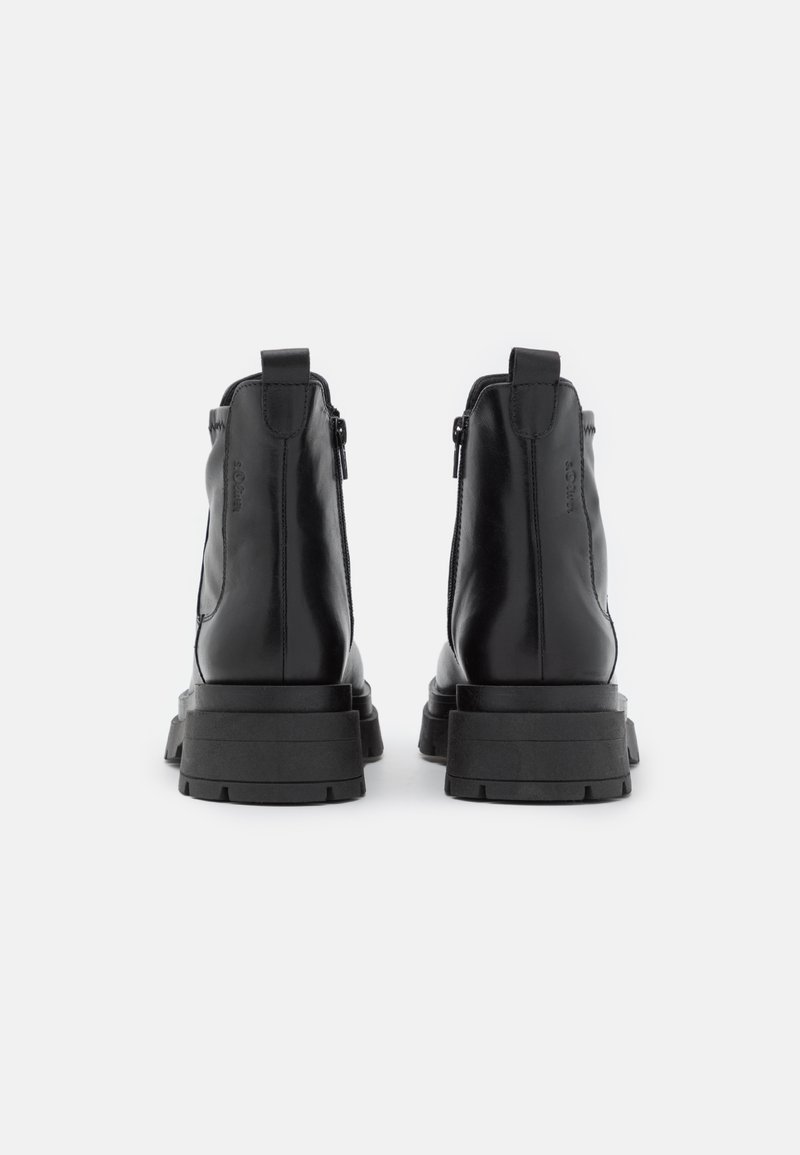Damen Ankle Boots | s.Oliver Plateaustiefelette black/schwarz - VJ69599 Damen Ankle Boots | s.Oliver Plateaustiefelette black/schwarz - VJ69599