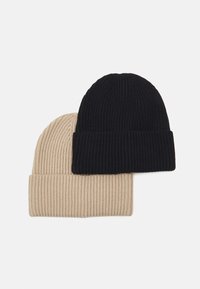 UNISEX 2 PACK - Gorro - black/beige