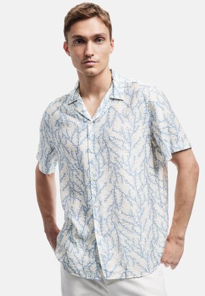 BUTTONED PATTERNED - Camisa - blue