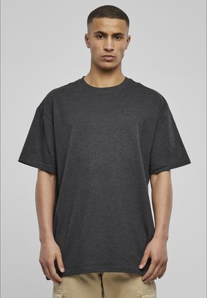 CliQue New Classic T-Shirt Uomo Grigio Antracite Melange (Taglia XS) – Cotone Prelavato, Colletto Doppio, Cuciture Laterali Assenti