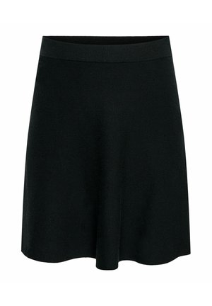 ONLY Carmakoma, KNITTED SKIRT CARAMAR KNITTED SKIRT SHORT SKIRT - A-snit nederdel - black