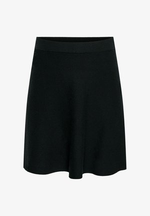 ONLY Carmakoma, KNITTED SKIRT CARAMAR KNITTED SKIRT SHORT SKIRT - A-snit nederdel - black
