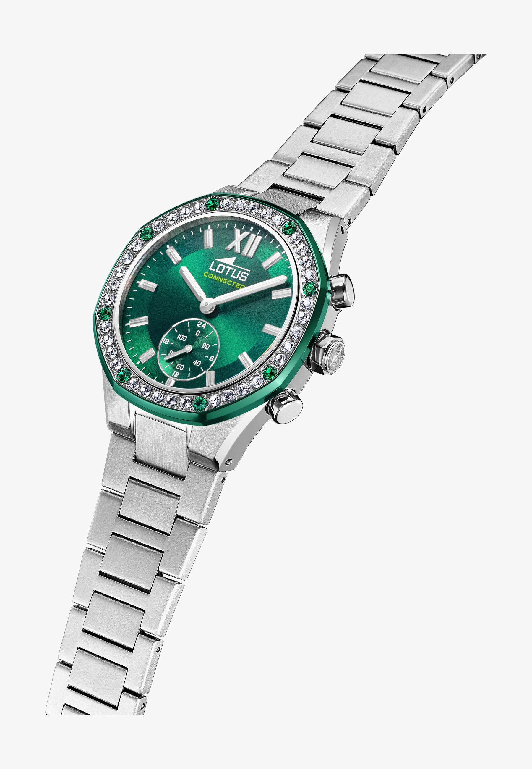 Lotus Orologio Uomo 42mm Acciaio Inox - Quadrante Verde, Impermeabile 10 Bar, Cronografo Quarzo 18690/4