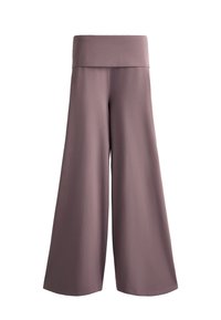 FOLDOVER WAIST COTTON BLEND PALAZZO - Broek - lilac