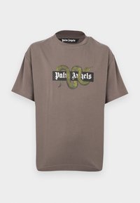 SNAKE BOX LOGO TEE - T-shirt imprimé - dark grey/green