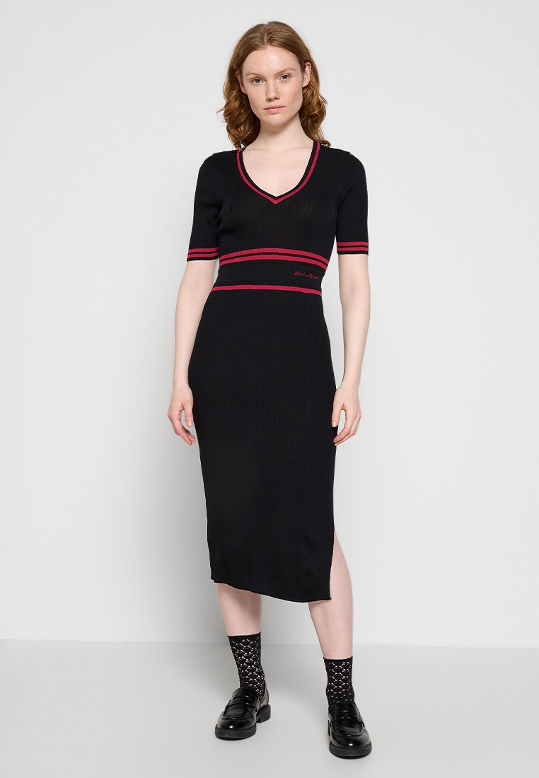 Karl Lagerfeld Gebreide jurk zwart