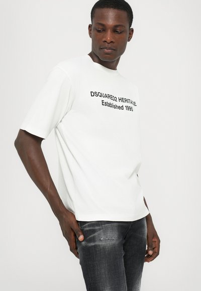 Dsquared2 Trükipildiga T-särk - white