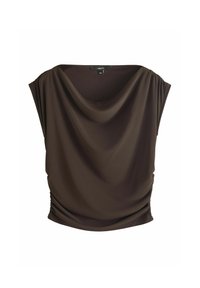 Next DRAPED REGULAR FIT - T-shirt imprimé - chocolate brown
