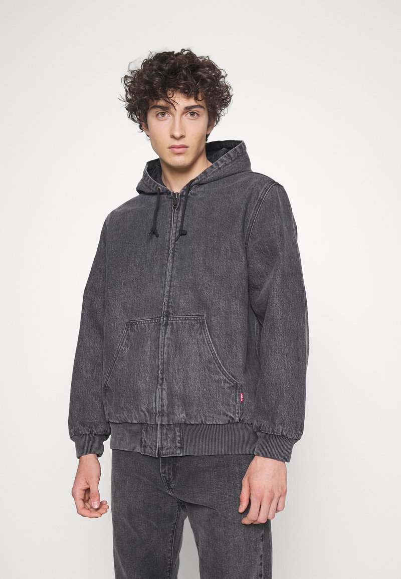 Top 55+ imagen levi's black denim jacket with hood Thptnganamst.edu.vn