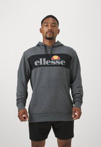 Ellesse CASLINO HOODIE - Sweatshirt com capuz - dark grey marl