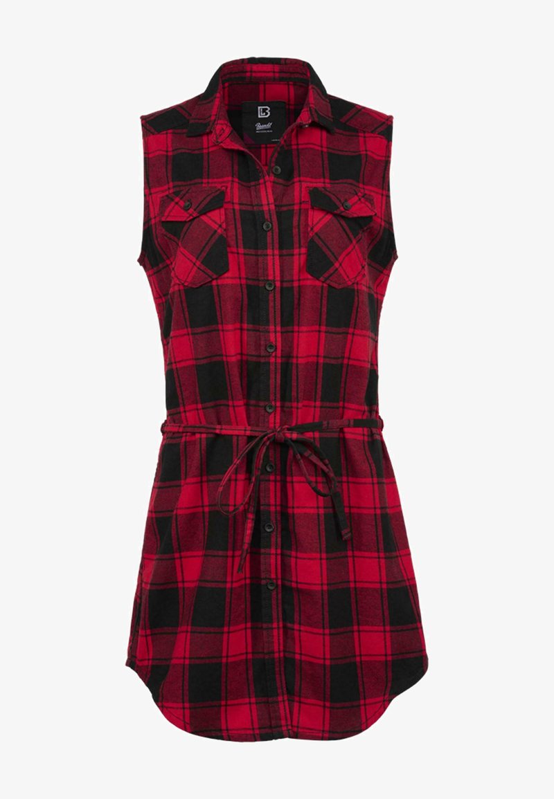 Brandit SLEEVELESS GRACEY - Overhemdblouse - red black/rood - Zalando.nl