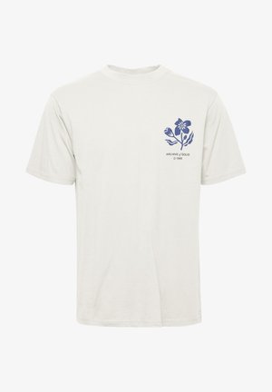 Solid SDFULTON - Nyomott mintás póló - oatmeal