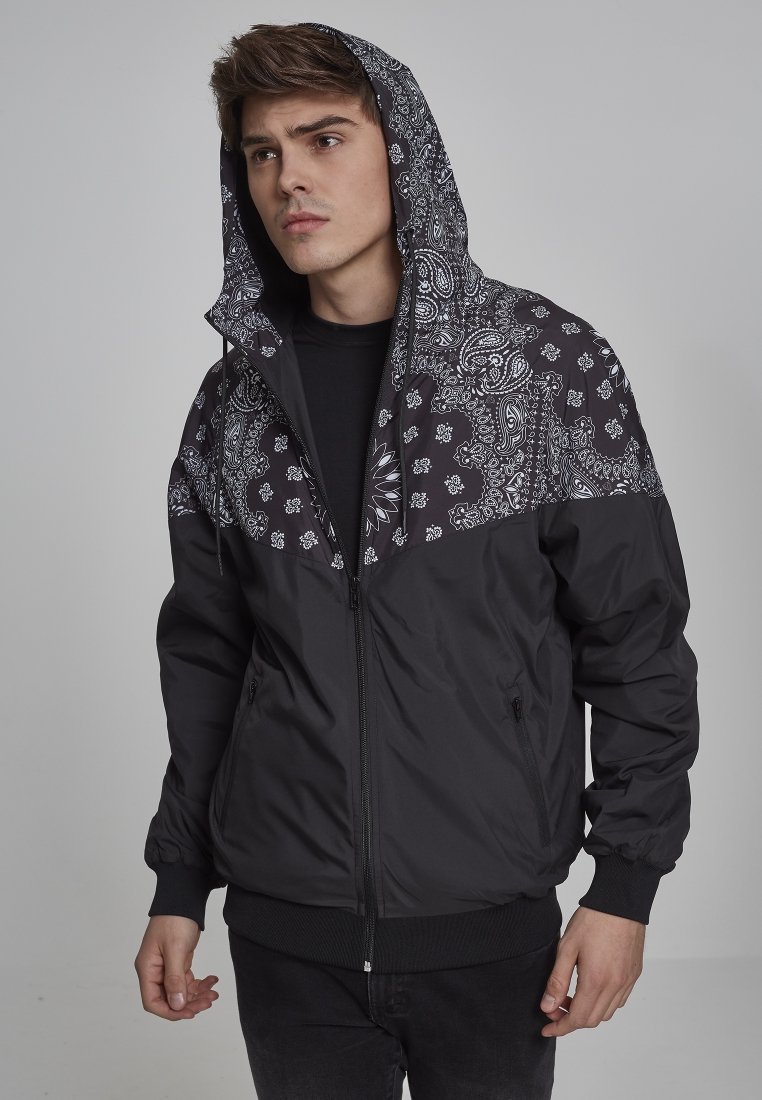 Urban Classics GRAPHIC PRINTED - Poletna jakna - blk/blackbandana