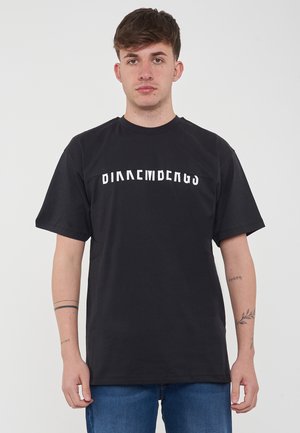 LOGO SPEZZATO - T-shirt con stampa - nero