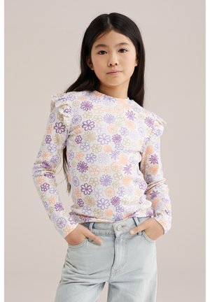 WE Fashion Top s dlhým rukávom - beige