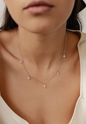 Hey Happiness, GEMSTONE FLOWER - Necklace - rose gold-coloured