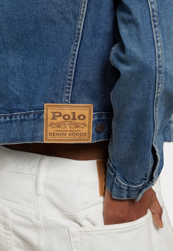 DENIM TRUCKER JACKET - Denim jacket - meuse wash2