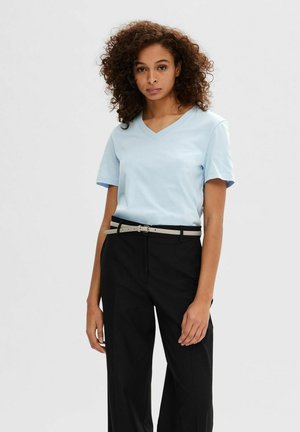 KLASSISCHES - T-shirts basic - cashmere blue