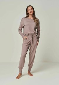 YOU LOOK PERFECT BELLA - MERINO WOOL LOUNGEWEAR - Nachtwäsche Hose - dustypink