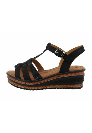Platform sandals - schwarz
