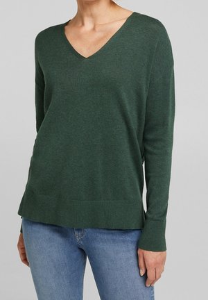Esprit Stickad tröja - dark green