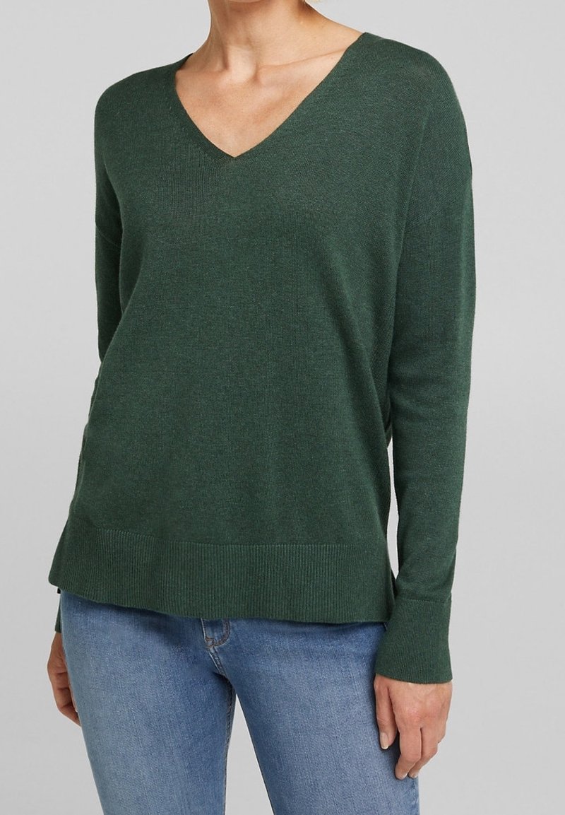 Esprit Strickpullover - dark green