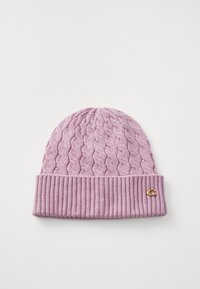 COACH CABLE BEANIE - Čiapka - faded pink