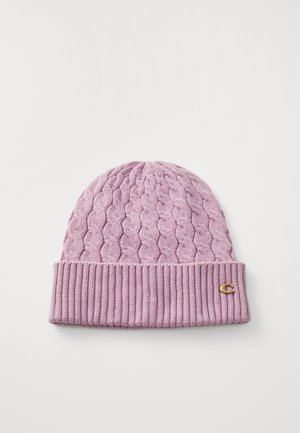 COACH CABLE BEANIE - Pipo - faded pink