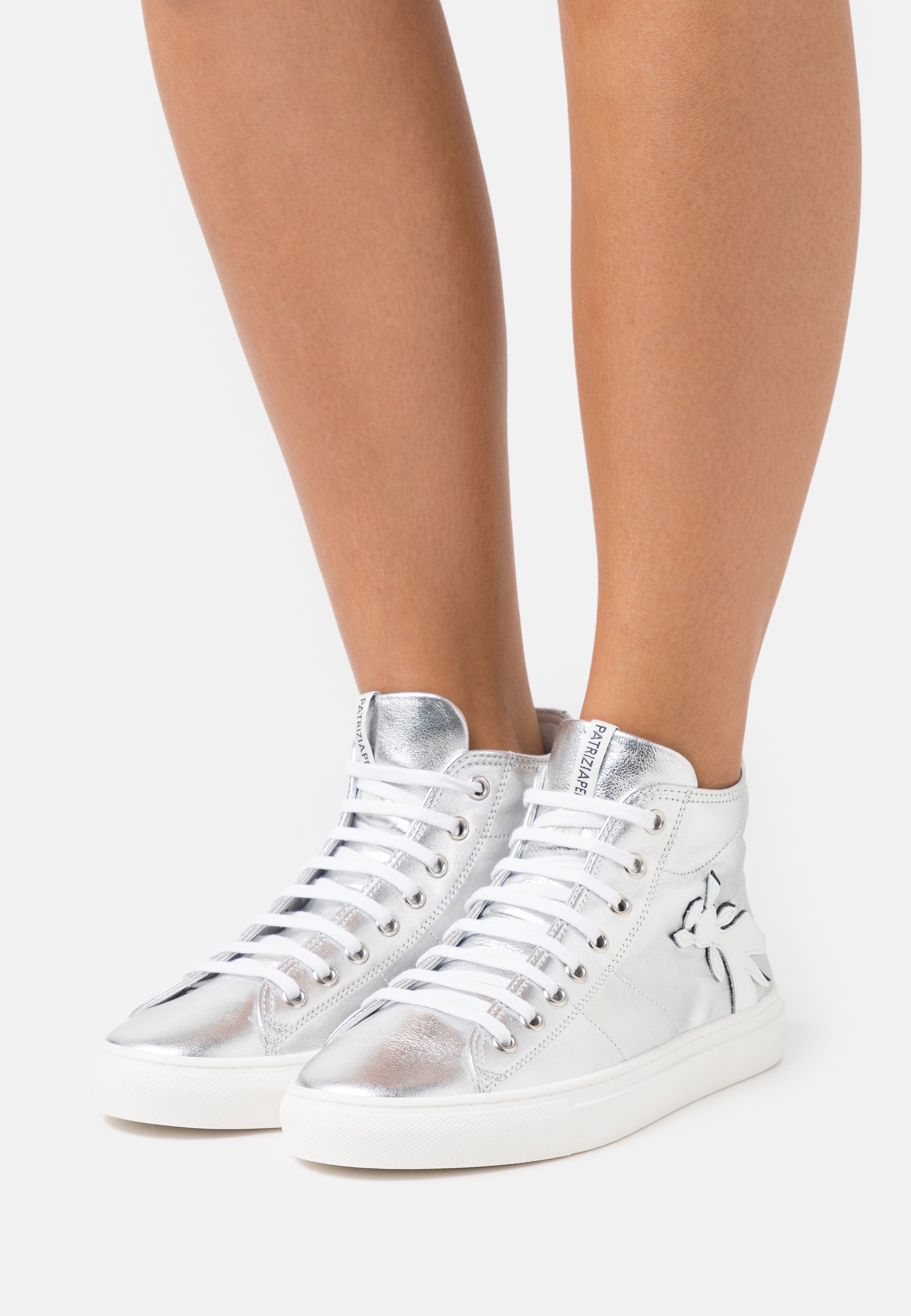 Scarpe Patrizia Pepe Sneakers Alte Pelle Bianche 2V8845 n 36, 37, 38, 39,  40 S1/77 - Dresslix