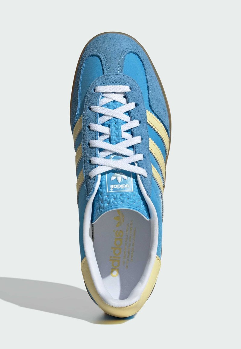 adidas gazelle silver green womens Adidas Men Gazelle Indoor Bold Gold Powder Blue IH9648 – Solestop.com main image 0